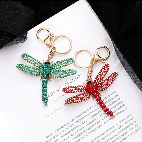 Fashion New Painted Dragonfly Shaped Pendant Cute Keychains Wholesale Three-Dimensional's discount tags