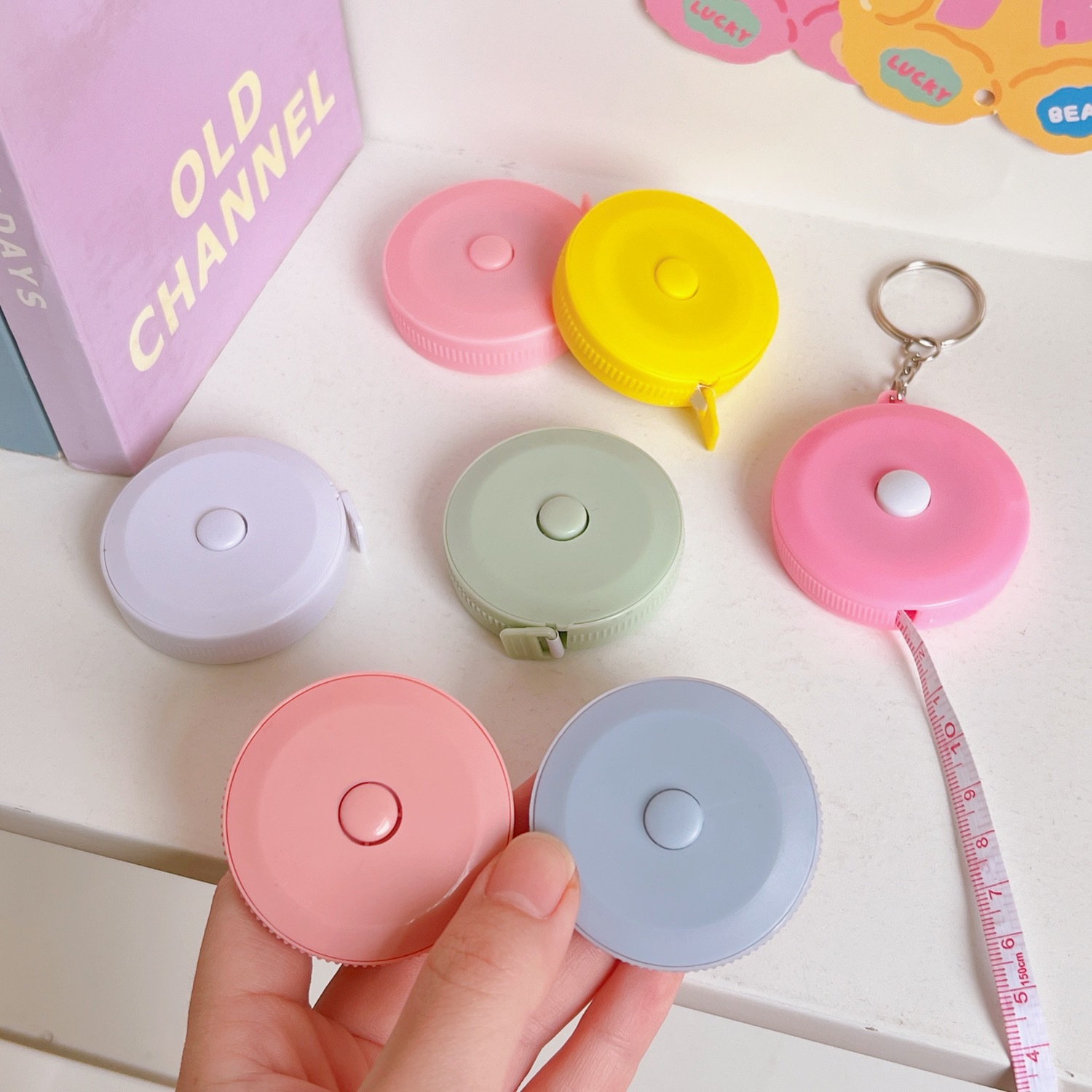 Cute Portable Cartoon Colorful 2 Meter Mini Measuring Tape