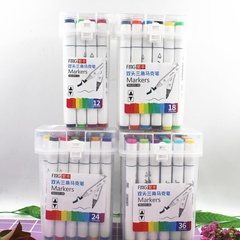 Venta al por mayor marca de doble cabeza creativa Color marcador paquete pintura crayón