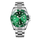 Fashion Green Alloy Steel Belt Luminous Waterproof Mens Quartz Watchpicture12