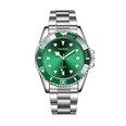 Fashion Green Alloy Steel Belt Luminous Waterproof Mens Quartz Watchpicture16