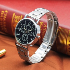 Reloj Digital Simple de cuarzo con cinturón de acero Casual para hombres de moda al por mayor
