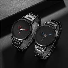 Men's Fashion Simple Stainless Steel Quartz Watch Alloy Watch Band