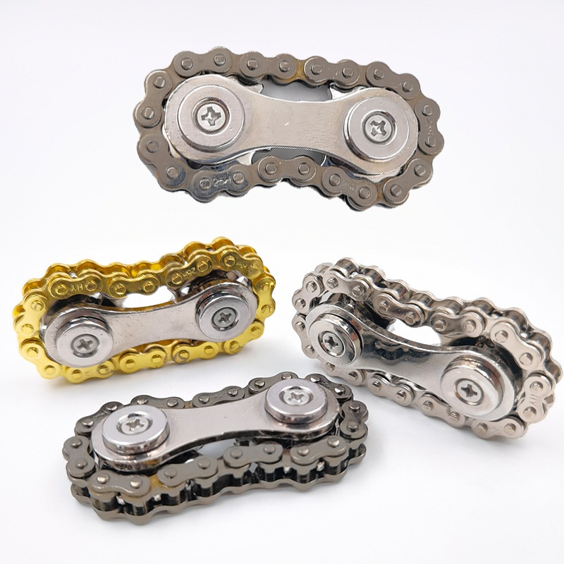 Metall Getriebe Fahrrad Kette Fingertip Gyro Artefakt Dekompression Spielzeug