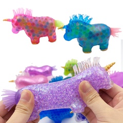 cute Colorful Beads Unicorn Horse Squeezing Decompression Toy