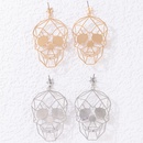 Punk style Alloy Halloween Ghost Skull inlaid Diamond Creative Earringspicture6