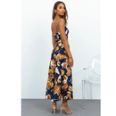 Womens Summer New Fashion Slim Sexy Floral printed Sleeveless Split Dresspicture8