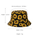 Fashion New Sunflower Bucket Hat Male and Female Sun Protection Hatpicture13