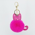 New PU cute cat plush keychainpicture34