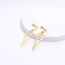 Mode Einfache Dreieck Form Galvani 18K Gold Kupfer Ohrringepicture7