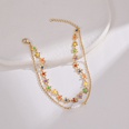 2022 New Fashion Double Layer Flower Womens Simple Pearl Alloy Braceletpicture10