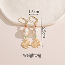 Fashion Vintage Pearl Female Hollow Geometric Star Stainless Steel Earringspicture8