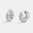 fashion stainless steel goldplated water pipe shape earrings wholesalepicture16