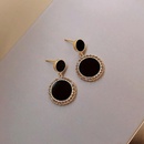 Fashion Simple Black Circle Geometric Womens  Alloy Earringspicture11