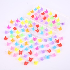 Conjunto de 100 piezas de Clip Mini Garra Para niñas con lazo de color caramelo
