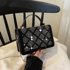 2022 Simple Retro Diamond Fashion Women's Portable Small Square Messenger Bag
