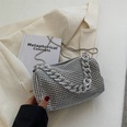 2022 Spring New Fashion Chain Messenger DiamondEmbedded Shoulder Underarm Small Square Bagpicture14