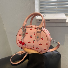 Fashion Women's New Printed Cherry Small Square Shoulder Messenger Bag