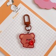 Cute heart shaped bear pendant bag jewelry girl keychainpicture23