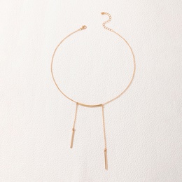Fashion Jewelry Stick Pendant SingleLayer Geometric Alloy Necklacepicture6