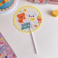 Creative cartoon children students summer cute mini portable plastic hand fanpicture18