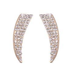 Mode Elegante Strass Voll Jeweled Alloy Stud Ohrringe Ornament