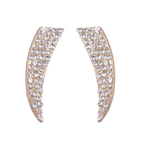 Fashion Elegant Rhinestone Full-Jeweled Alloy Stud Earrings Ornament's discount tags