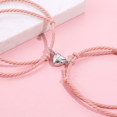 2020 New Simple Elegant Double Layer Chain Heart Titanium Steel Fine Bracelet