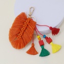 Mode Ethnischen Stil Quaste Anhnger Blatt Tasche Ornamente Kreative Keychainpicture3