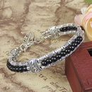 Fashion Ethnic Style Tibetan Silver Plated Turquoise Feather Braceletpicture6