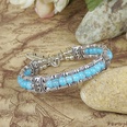 Fashion Ethnic Style Tibetan Silver Plated Turquoise Feather Braceletpicture12