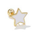 Classic love star moon earrings screw piercing screw ball ear studspicture46