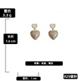 fashion inlaid zircon heart shaped alloy drop earrings wholesalepicture12