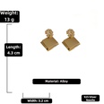fashion geometric square sequin earrings simple alloy earringspicture15