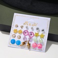 Korean Style New AllMatch 12 Pairs Earrings Set Pearl Flower Stars Heart SilverPlated Earrings Female Amazon Hotpicture34