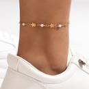 Simple Jewelry Pearl SingleLayer Geometric Star Alloy Anklet Foot Ornamentspicture12