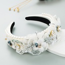 Baroque Style Fashion Pearl Lace Petal Diamond Crystal headbandpicture9