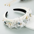 Baroque Style Fashion Pearl Lace Petal Diamond Crystal headbandpicture13