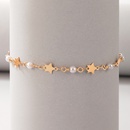 Simple Jewelry Pearl SingleLayer Geometric Star Alloy Anklet Foot Ornamentspicture11