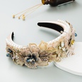 Baroque Style Fashion Pearl Lace Petal Diamond Crystal headbandpicture15