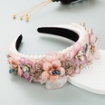 Baroque Style Fashion Pearl Lace Petal Diamond Crystal headbandpicture16