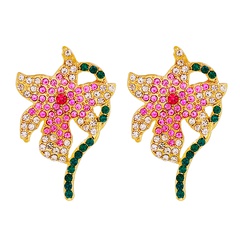 Fashion Simple New Flower Geometric Handmade Alloy Earrings