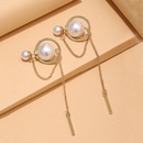 2022 New Fashion Elegant Pearl Long Tassel Alloy Earringspicture3