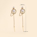 2022 New Fashion Elegant Pearl Long Tassel Alloy Earringspicture4