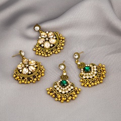 Fashion Vintage Tassels Bohemian Earrings Crystal Alloy Earrings