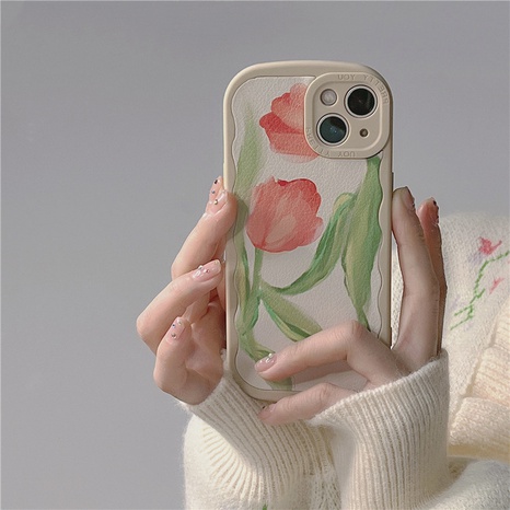 Fashion Simple Creative Tulip Apple 12pro/13pro Max Phone and Iphone11 Soft Case XR/Xs's discount tags