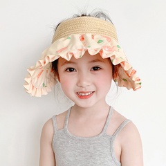 Sommer Kinder der Shell Hut Topless Hut Sonnenschutz Hut Sonne-Beweis Koreanische Baby Große Krempe Strand Hut