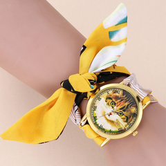 Nuevo reloj de cuarzo de verano con cinta Casual de animales de dibujos animados