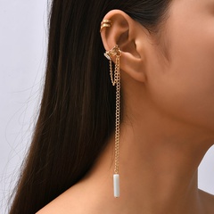 Simple Chain Geometric Personality Hollow out Metal Earrings
