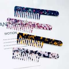 Fashion New Retro Cellulose Acetate Comb Marble Pattern Hair Accessories